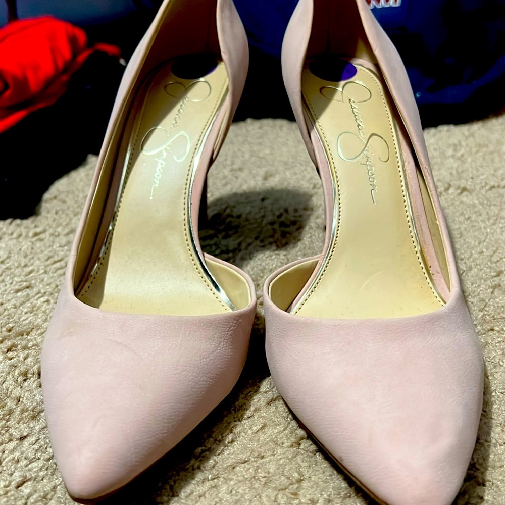 Jessica Simpson Livvy heels, blush color, size 8.5